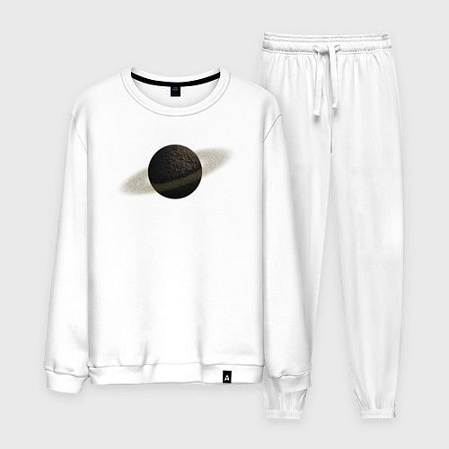 Мужской костюм Планета арт, коричневая с кольцом / Белый – фото 1