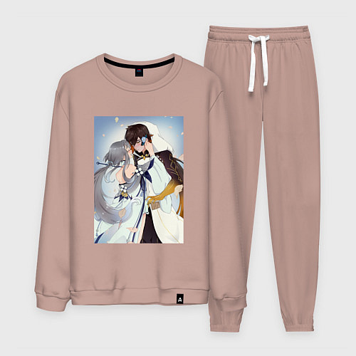 Мужской костюм Джун Ли и Гуй Джун / Пыльно-розовый – фото 1