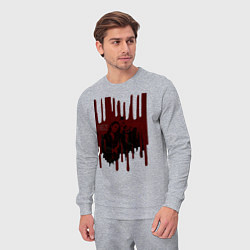 Костюм хлопковый мужской Teriffier постер, цвет: меланж — фото 2