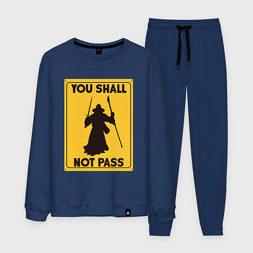 Мужской костюм Ты не пройдешь Гэндальф / Тёмно-синий – фото 1