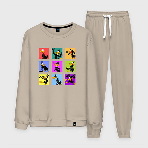 Мужской костюм Даффи Дак - Луни Тюнз утка / Миндальный – фото 1