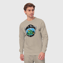 Костюм хлопковый мужской Space camp, цвет: миндальный — фото 2