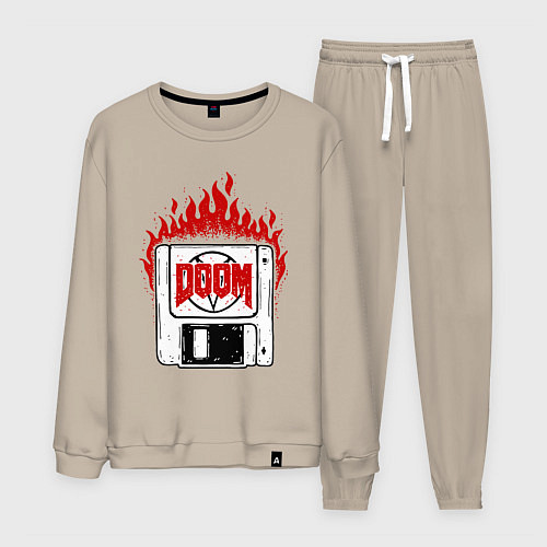 Мужской костюм Дискета с думом / Миндальный – фото 1