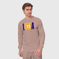 Костюм хлопковый мужской Lakers Luka, цвет: пыльно-розовый — фото 2