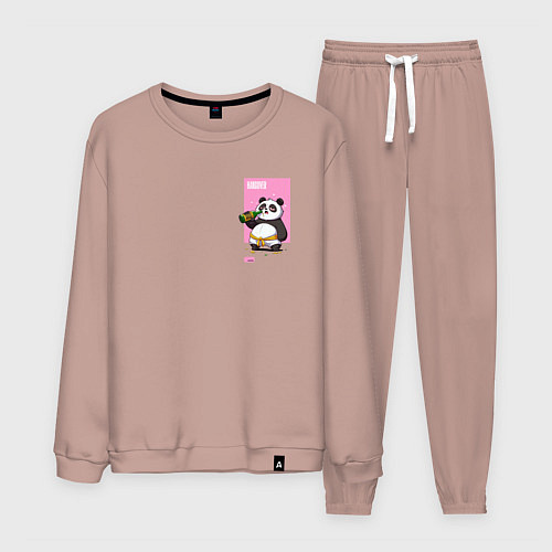 Мужской костюм Rum Panda / Пыльно-розовый – фото 1