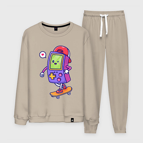 Мужской костюм Tetris skater / Миндальный – фото 1