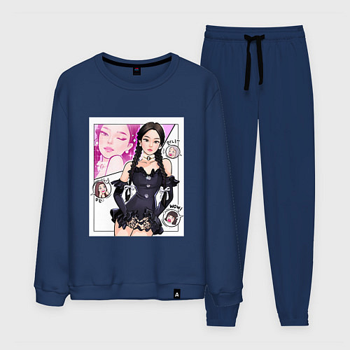 Мужской костюм Blackpink - Jennie / Тёмно-синий – фото 1