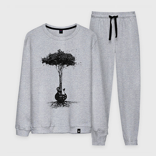 Мужской костюм Гитарное дерево / Меланж – фото 1