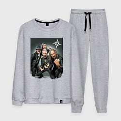 Костюм хлопковый мужской Metallica cool dudes - thrash metal, цвет: меланж