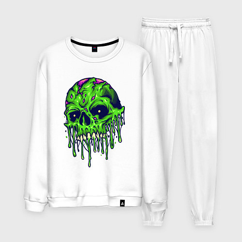 Мужской костюм Green skull / Белый – фото 1