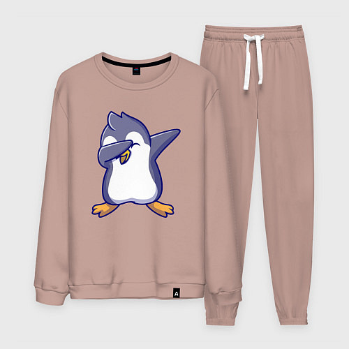 Мужской костюм Dab penguin / Пыльно-розовый – фото 1