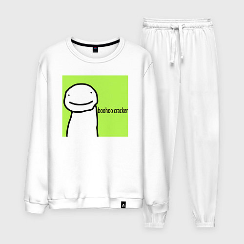 Мужской костюм Dream boohoo cracker Minecraft / Белый – фото 1