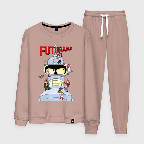 Мужской костюм Futurama all / Пыльно-розовый – фото 1
