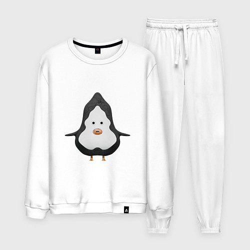Мужской костюм Cartoon penguin character / Белый – фото 1