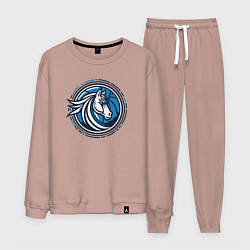 Костюм хлопковый мужской Mavericks NBA, цвет: пыльно-розовый