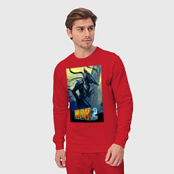 Костюм хлопковый мужской MDK - Kurt, цвет: красный — фото 2