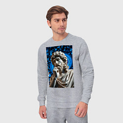 Костюм хлопковый мужской Античность и математика, цвет: меланж — фото 2