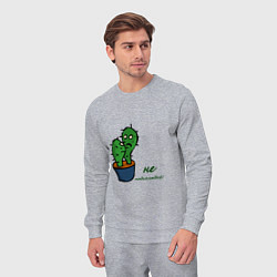 Костюм хлопковый мужской Говорящие кактусы, цвет: меланж — фото 2