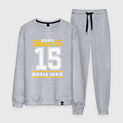 Костюм хлопковый мужской Denver - Nocola Jokic, цвет: меланж
