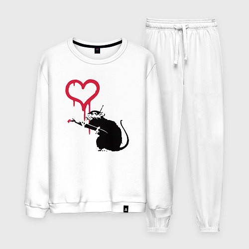 Мужской костюм Rat heart / Белый – фото 1