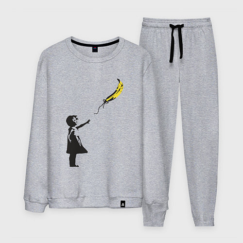 Мужской костюм Девочка и банан / Меланж – фото 1