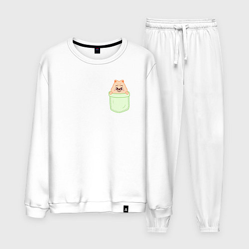 Мужской костюм Han quokka in pocket / Белый – фото 1