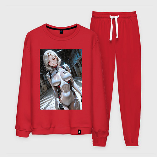 Мужской костюм Девушка-наемница / Красный – фото 1