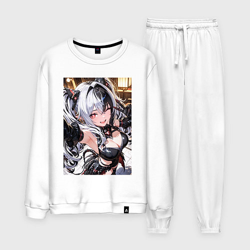 Мужской костюм Jetavie Punishing Gray Raven / Белый – фото 1