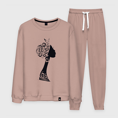 Мужской костюм Black woman / Пыльно-розовый – фото 1