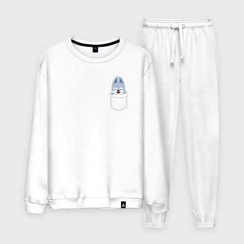 Мужской костюм Wolf Chan in pocket / Белый – фото 1