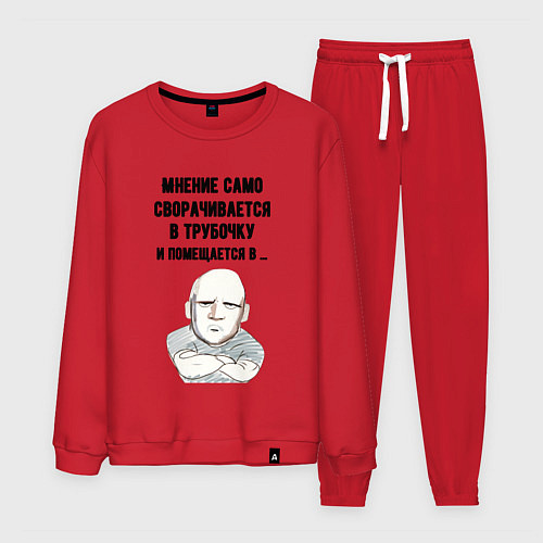 Мужской костюм Ваше мнение само / Красный – фото 1