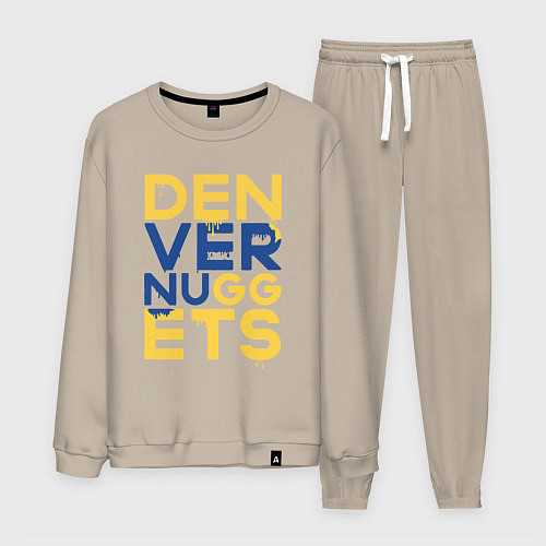 Мужской костюм Denver Nuggets NBA / Миндальный – фото 1