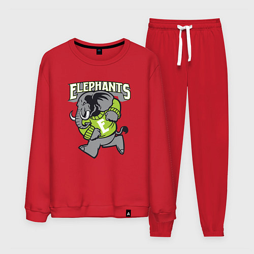 Мужской костюм Elephants run / Красный – фото 1
