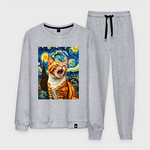 Мужской костюм Крик котика / Меланж – фото 1