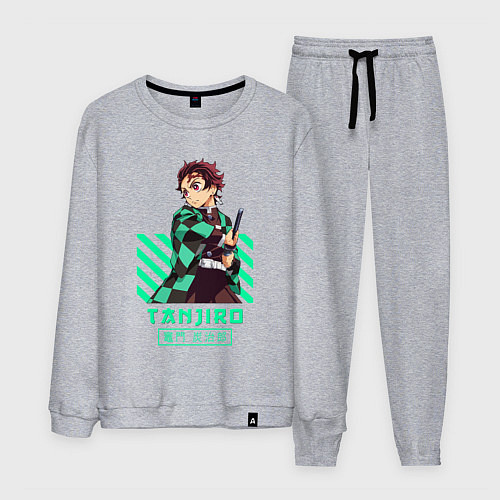 Мужской костюм Клинок рассекающий демонов Tanjiro / Меланж – фото 1