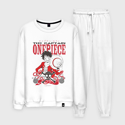 Мужской костюм Ванпис Луффи череп / Белый – фото 1
