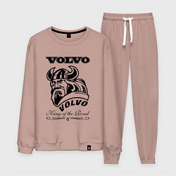 Костюм хлопковый мужской Volvo viking, цвет: пыльно-розовый