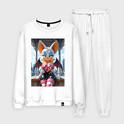 Мужской костюм Руж из Somic сидит на веранде