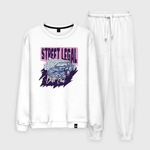 Мужской костюм Street legal / Белый – фото 1