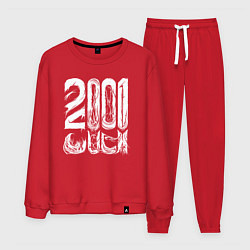 Костюм хлопковый мужской 2001 одиссея, цвет: красный