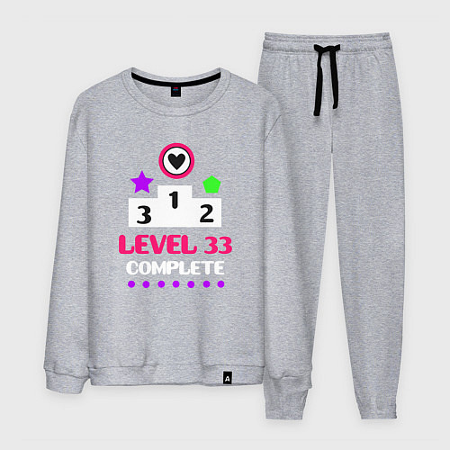 Мужской костюм 33 уровень пройден / Меланж – фото 1