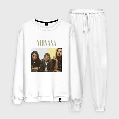 Мужской костюм Nirvana band foto / Белый – фото 1