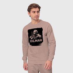 Костюм хлопковый мужской Нефтяник, цвет: пыльно-розовый — фото 2