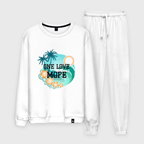 Мужской костюм One love море / Белый – фото 1