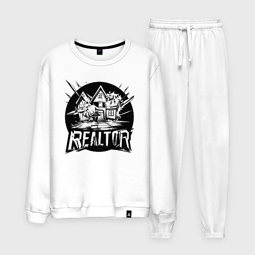 Мужской костюм Риелтор дом / Белый – фото 1