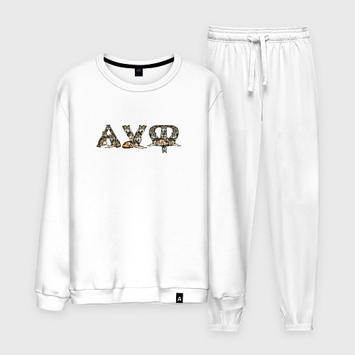 Мужской костюм Волки ауф / Белый – фото 1