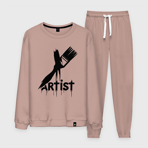 Мужской костюм Художник с кистью / Пыльно-розовый – фото 1