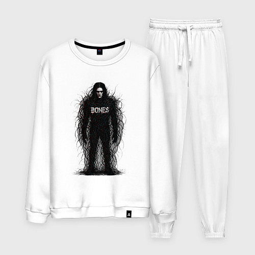 Мужской костюм Bones horror style / Белый – фото 1