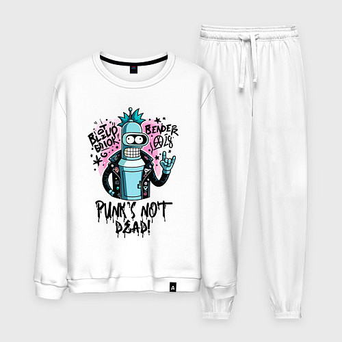 Мужской костюм Graffiti Bender - punks not dead / Белый – фото 1