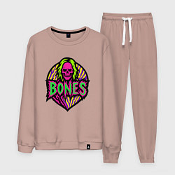 Мужской костюм Bones кислотный череп